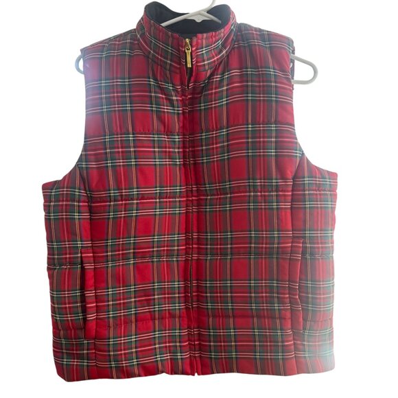 CHAPS  Est. 1978 Tartan Plaid Quilted Puffy Vest Petite XL - Picture 5 of 14